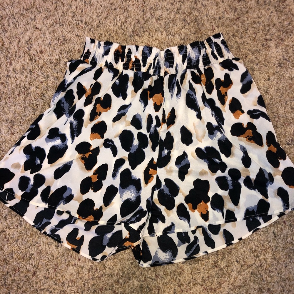 Cheetah print shorts